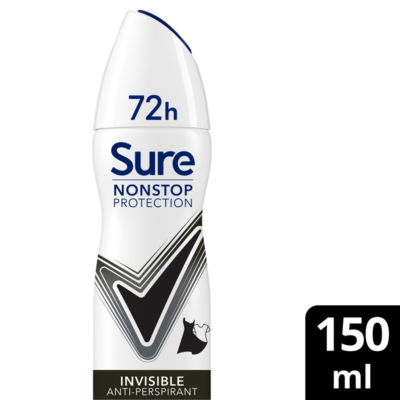 Sure Nonstop Protection Invisible Black & White Anti-Perspirant Aerosol 150 ml