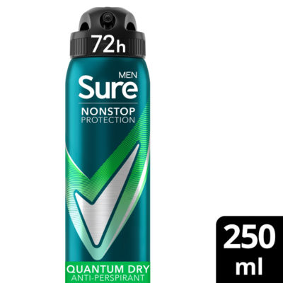 Sure Nonstop Protection Quantum Dry Anti-Perspirant Aerosol 250 ml