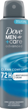 Dove Men+care Spray Clean Comfort Deo Antiperspirant Advanced Care 150ml