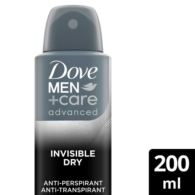 Dove Men+Care Antiperspirant Deodorant Aerosol Invisible Dry 200ml