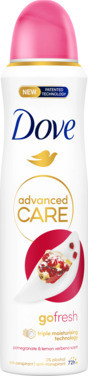 Dove Spray Pomegranate & Lemon Verbena Deo Antiperspirant Go Fresh Advanced Care 150ml