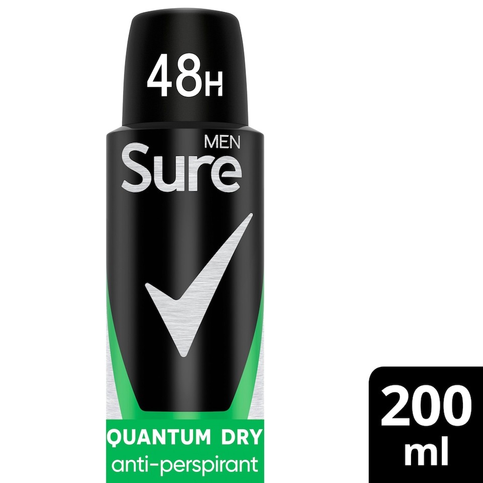 Sure Men Quantum Dry 48h Antiperspirant Deodorant 200ml