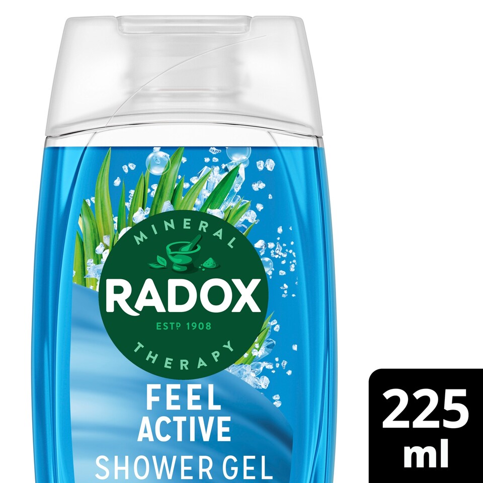 Radox Sea Salt & Lemongrass Feel Active Shower Gel Body Wash 225ml