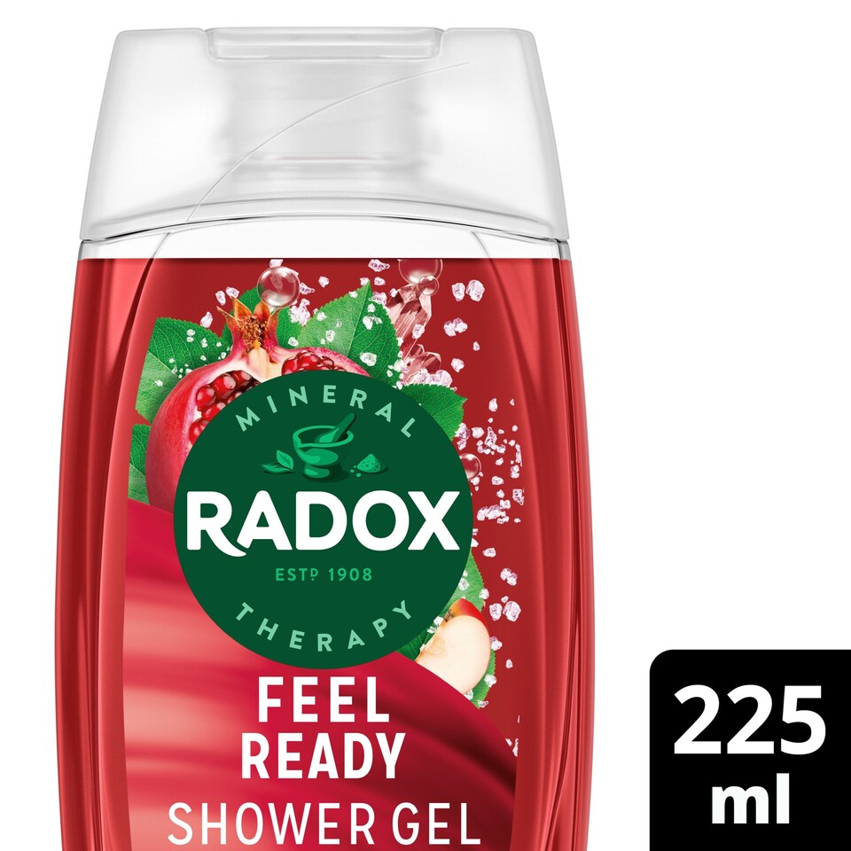 Radox Pomegranate & Apple Feel Ready Shower Gel Body Wash 225ml