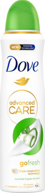 Dove Spray Cucumber & Green Tea Deo Antiperspirant Go Fresh Advanced Care 150ml