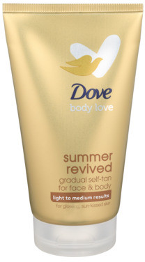 Dove Gradual Self-tan Lotion Face & Body Light To Medium 75ml Summer Revived