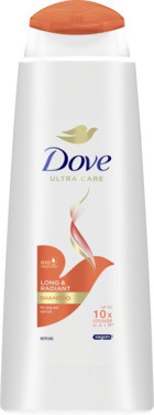 Dove Shampoo Long & Radiant 400ml Styrker og Fukter