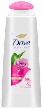 Dove Shampoo Aloe Vera & Rose Water 400ml Styrker og Fukter