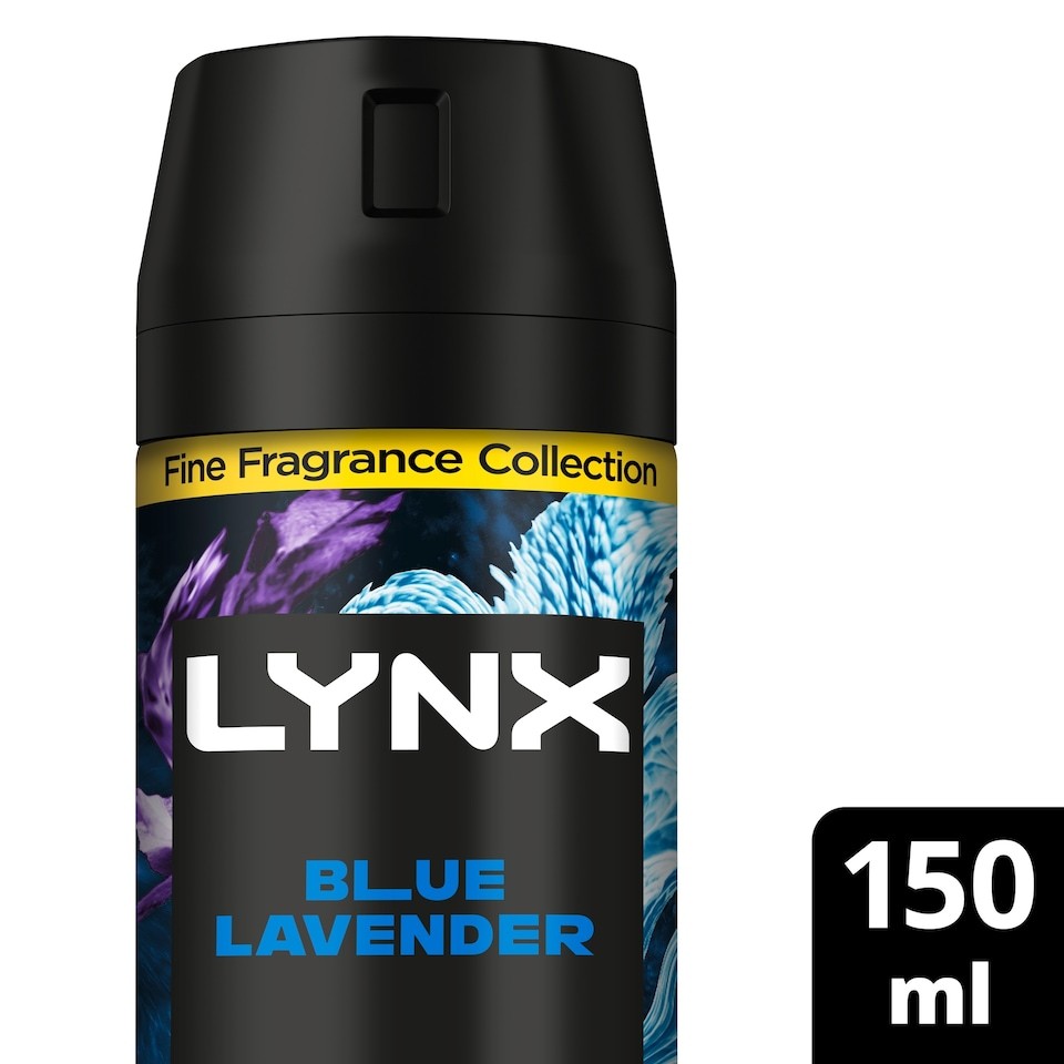 Lynx Blue Lavender 72h Fine Fragrance Deodorant Bodyspray for Men 150ml