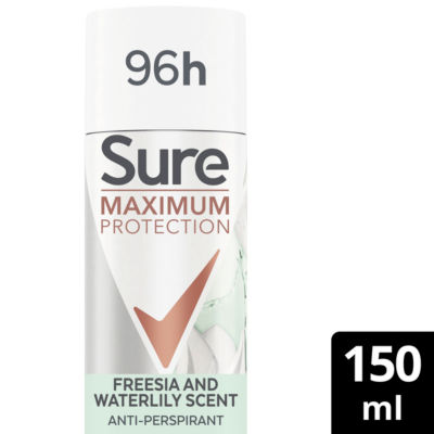 Sure Maximum Protection Freesia & Waterlily Anti-Perspirant Aerosol 150 ml