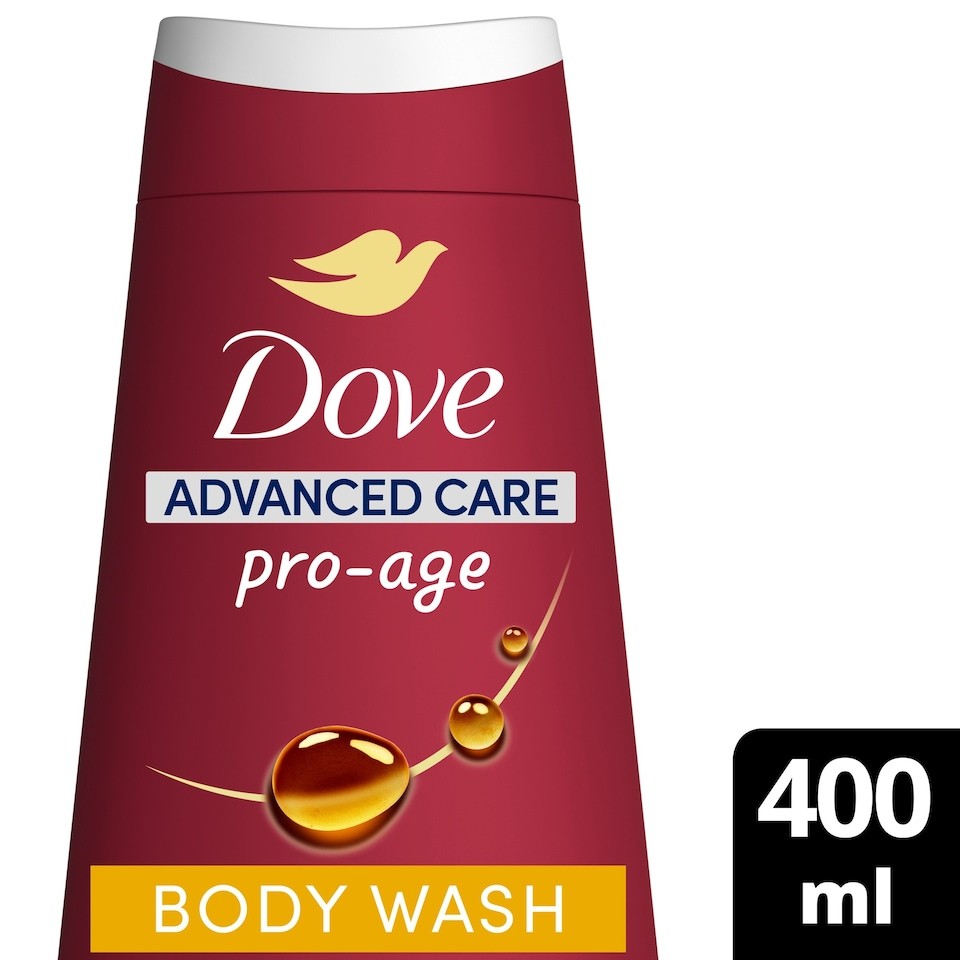 Dove Pro-Age 24hr Moisturisation Advanced Care Body Wash Shower Gel 400ml