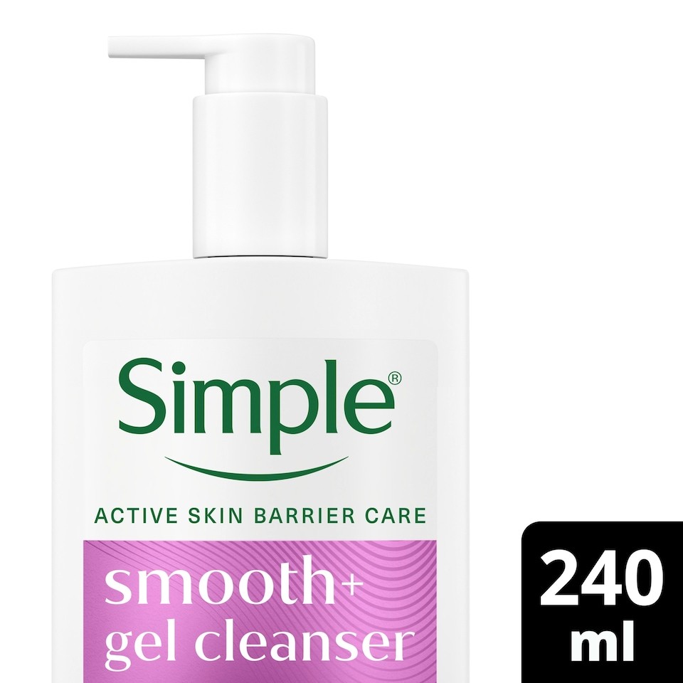 Simple Smoothing Gel Face Cleanser for Nourished Skin 240ml