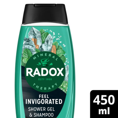 Radox Mineral Therapy Feel Invigorated 2-in-1 Shower Gel & Shampoo 450 ml