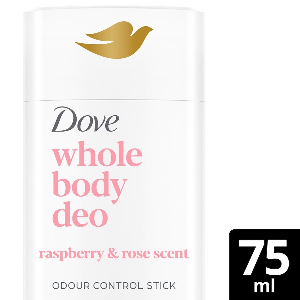Dove Raspberry & Rose Whole Body Deodorant Stick 48h Odour Control 50ml