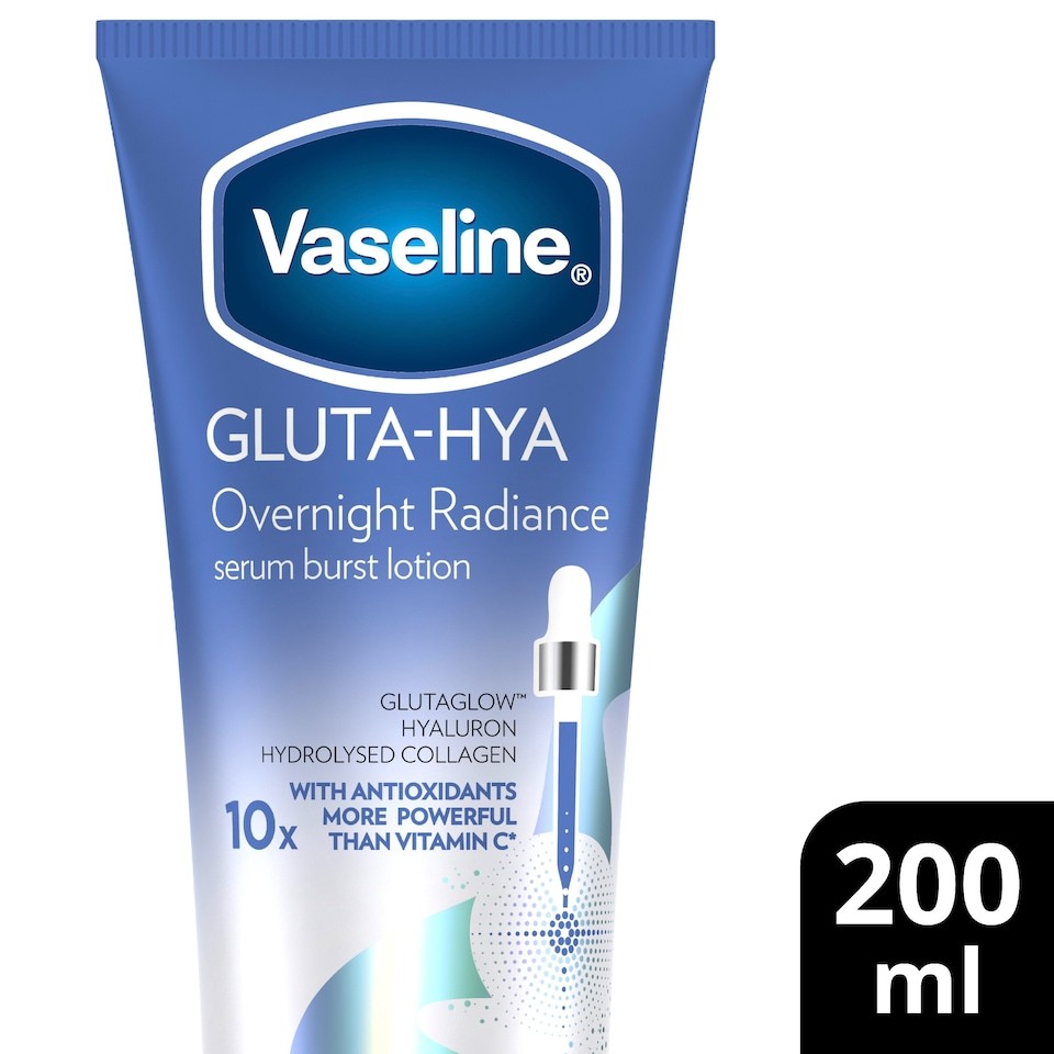 Vaseline Gluta-Hya Overnight Radiance Body Lotion Moisturiser 200ml