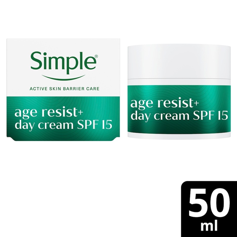 Simple Age Resist+ Day Cream SPF15 50ml