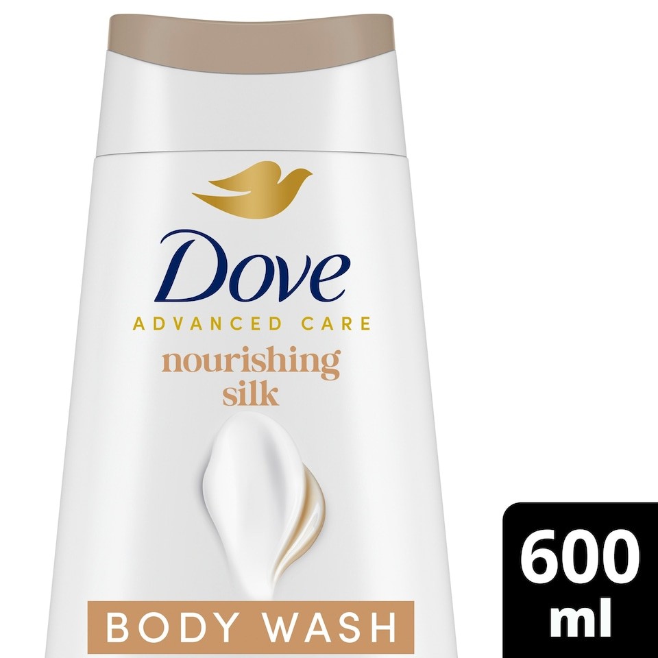 Dove Advanced Care Nourishing Silk Shower Gel 600ml