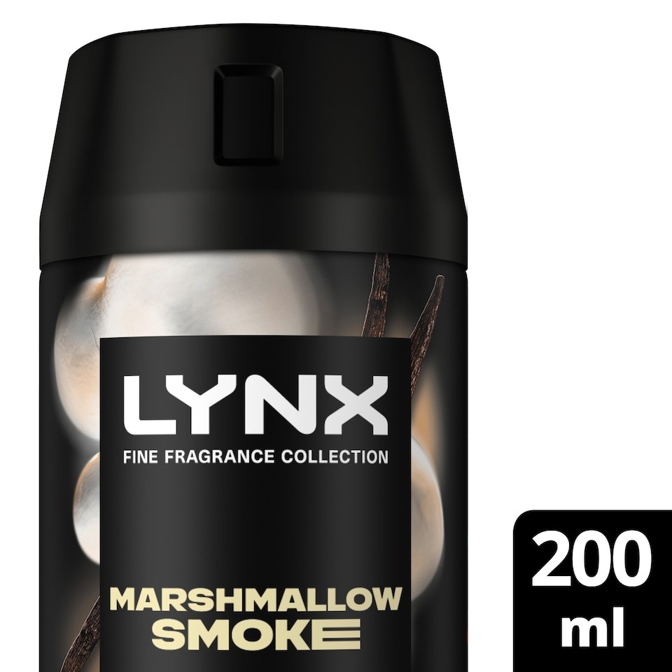 Lynx Marshmallow Smoke 72h Fine Fragrance Premium Deodorant for Men 200ml