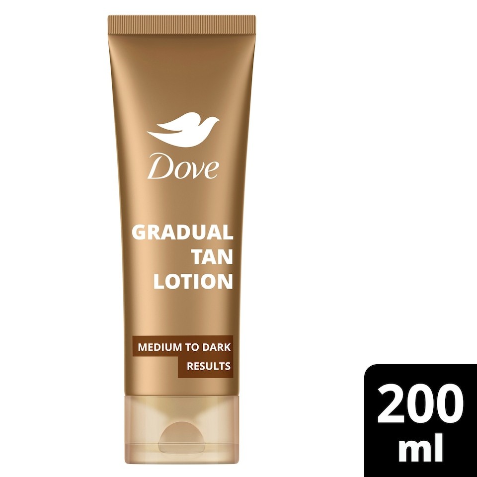 Dove Summer Revived Sunless Tan Gradual Tan Lotion Medium To Dark 200ML