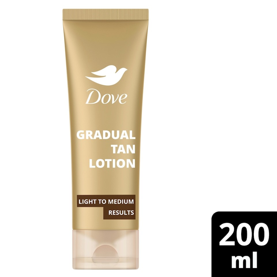 Dove Summer Revived Sunless Tan Gradual Tan Lotion Light to Medium 200Ml