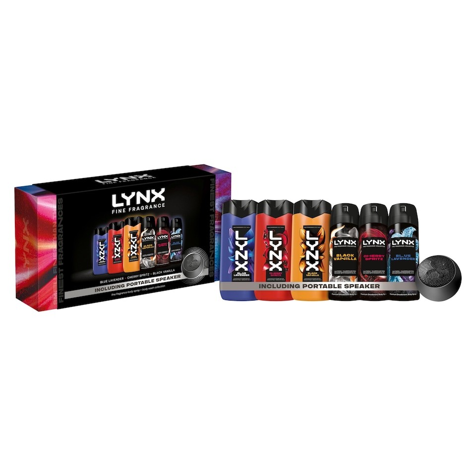 Lynx Fine Fragrance Bodyspray & Bodywash Collection with Speaker Gift Set