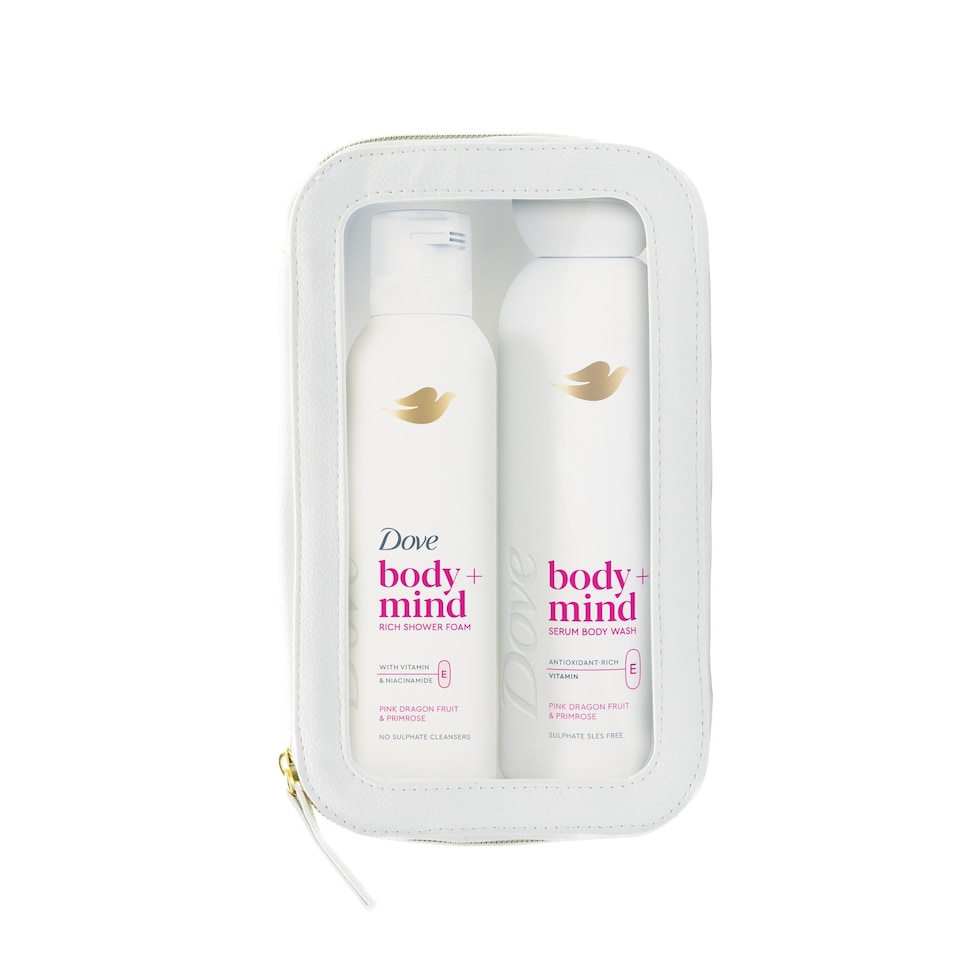 Dove Body + Mind Serum Body Wash & Shower Foam Gift Set