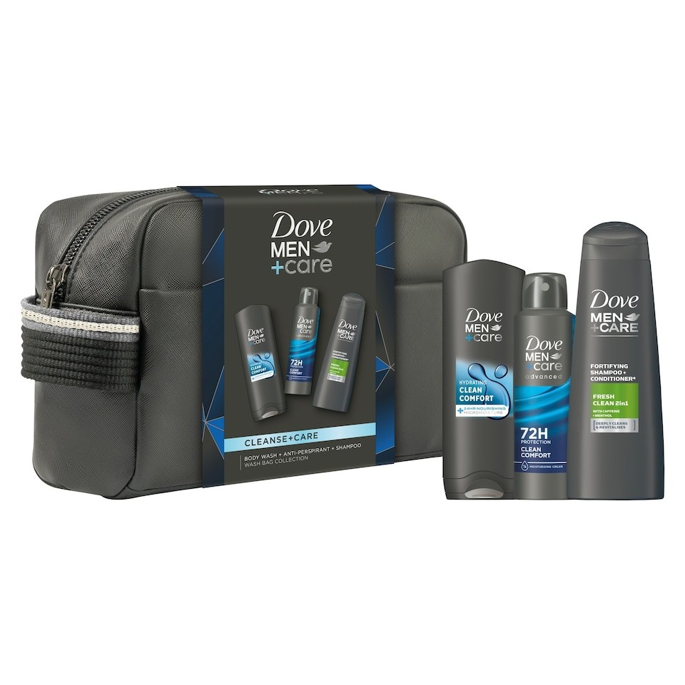 Dove Men + Care Cleanse + Care Washbag Gift Set