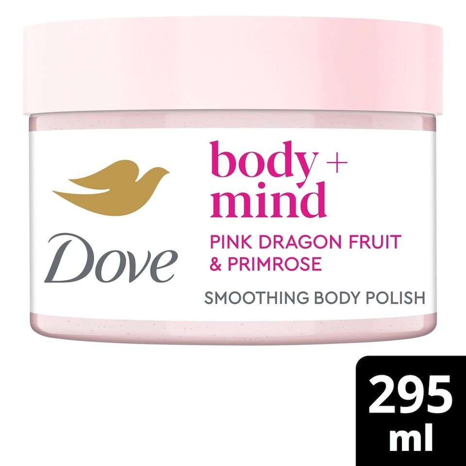 Dove Body + Mind Dragonfruit & Primrose Bath Scrub 295ml
