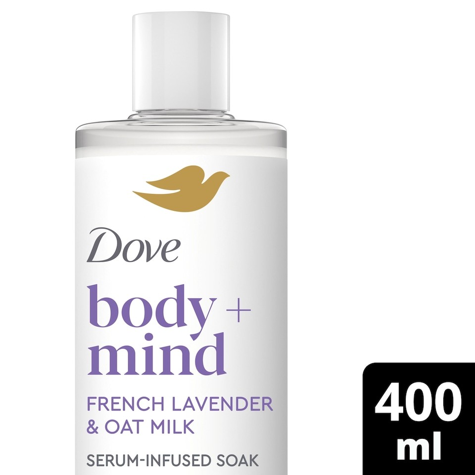 Dove Body + Mind French Lavender & Oat Milk Bath Soak 400ml