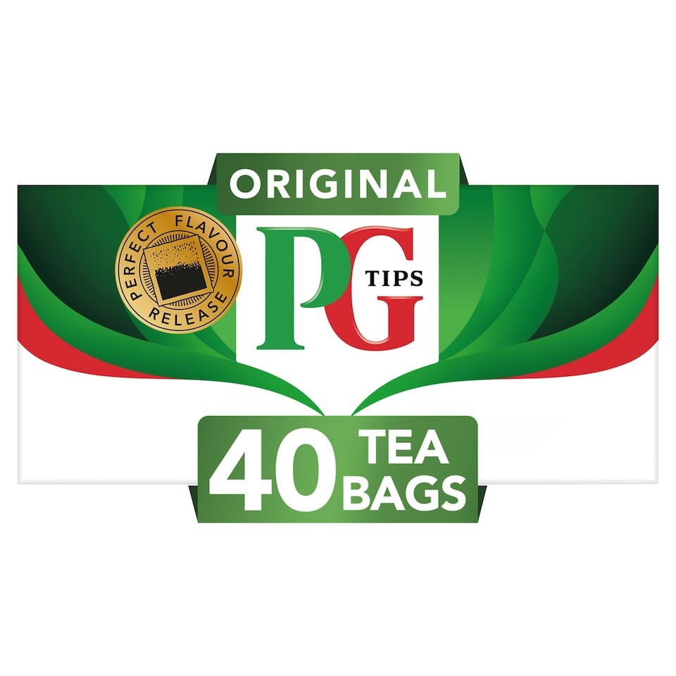 PG Tips Original Black Tea 40 Tea Bags 116g