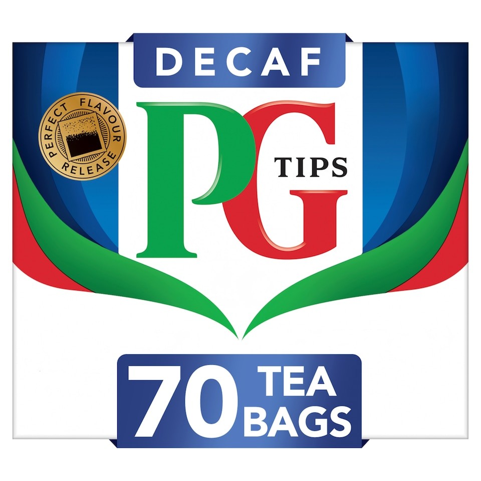 PG Tips Decaf Black Tea 70 Tea Bags 203g