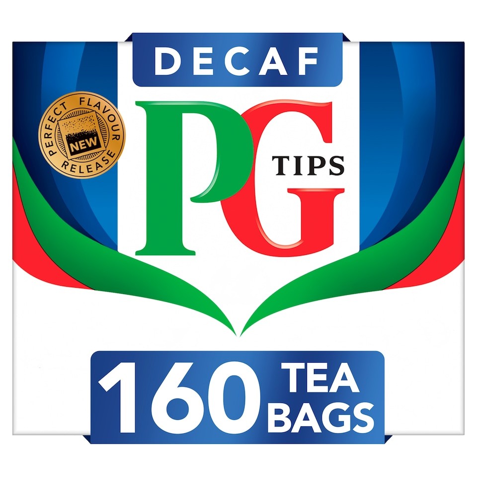 PG Tips Decaf Black Tea 160 Tea Bags 464g