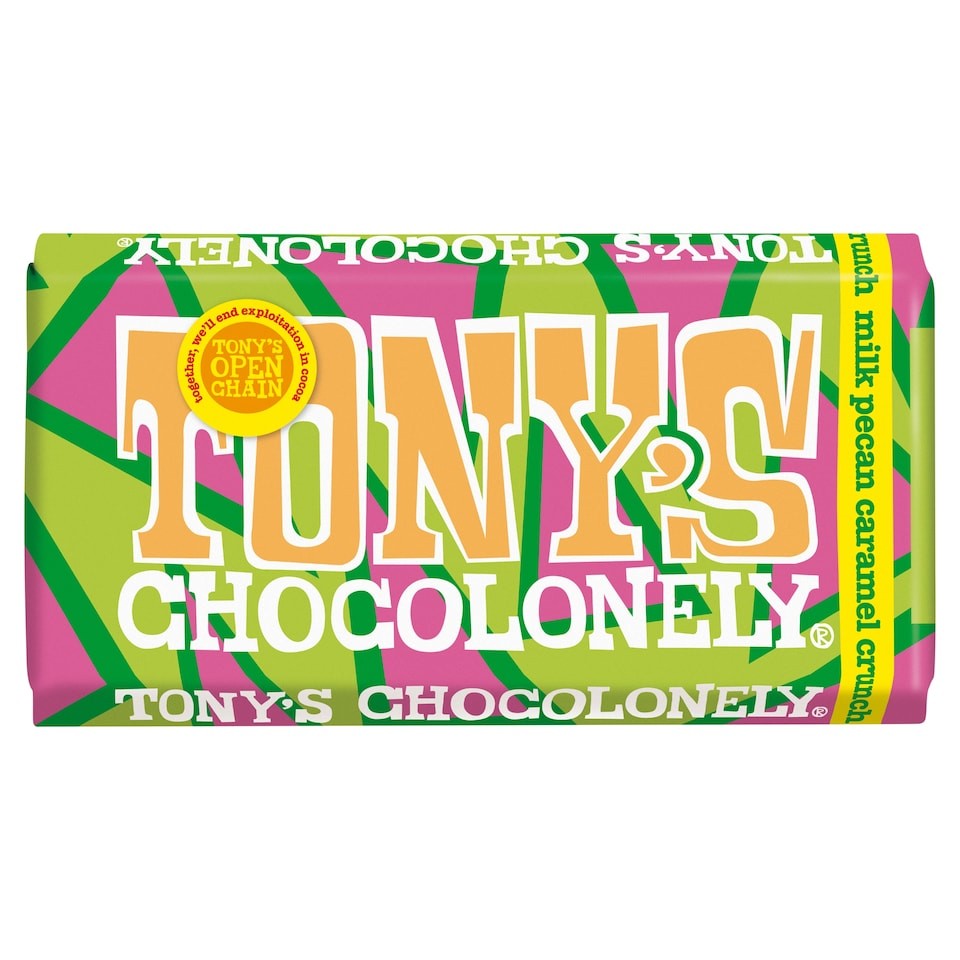 Tonys Chocolonely Milk Pecan Caramel Crunch 180g
