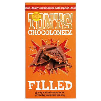Tony's Chocolonely Filled Gooey Caramel Sea Salt Crunch