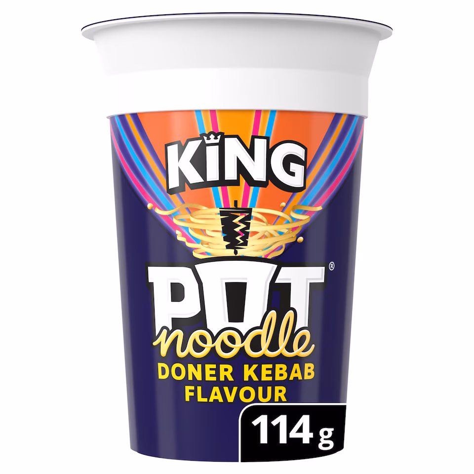 Pot Noodle Doner Kebab Instant Noodles King Pot 114g