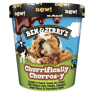 Ben & Jerry's Ice Cream Tub Churrifically Churros-y 465 ML
