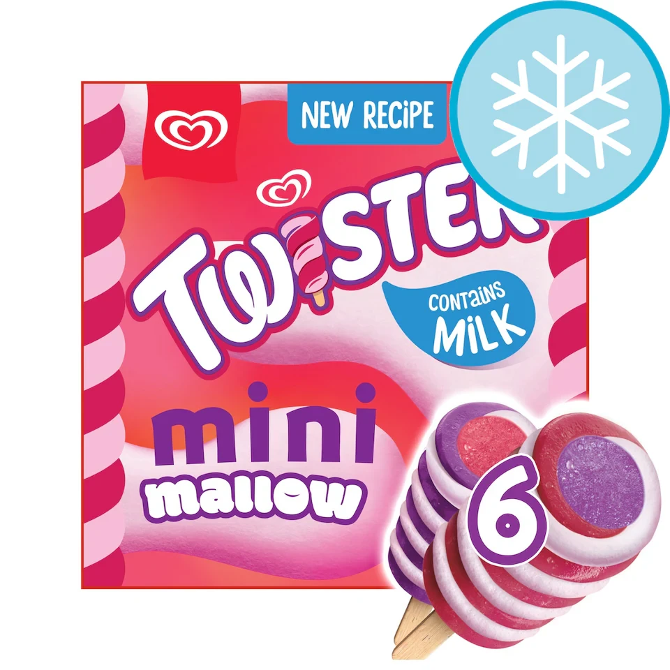 Twister Mini Mallow Ice Cream Lollies 6x50ml