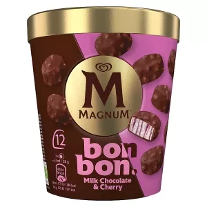 Magnum Bonbon Cherry & Milk Chocolate Ice Cream Frozen Snack 204ml 12MP