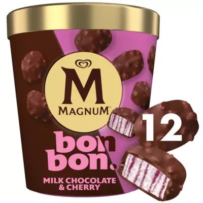 Magnum Bonbon Cherry & Milk Chocolate Ice Cream Frozen Snack 204ml 12MP