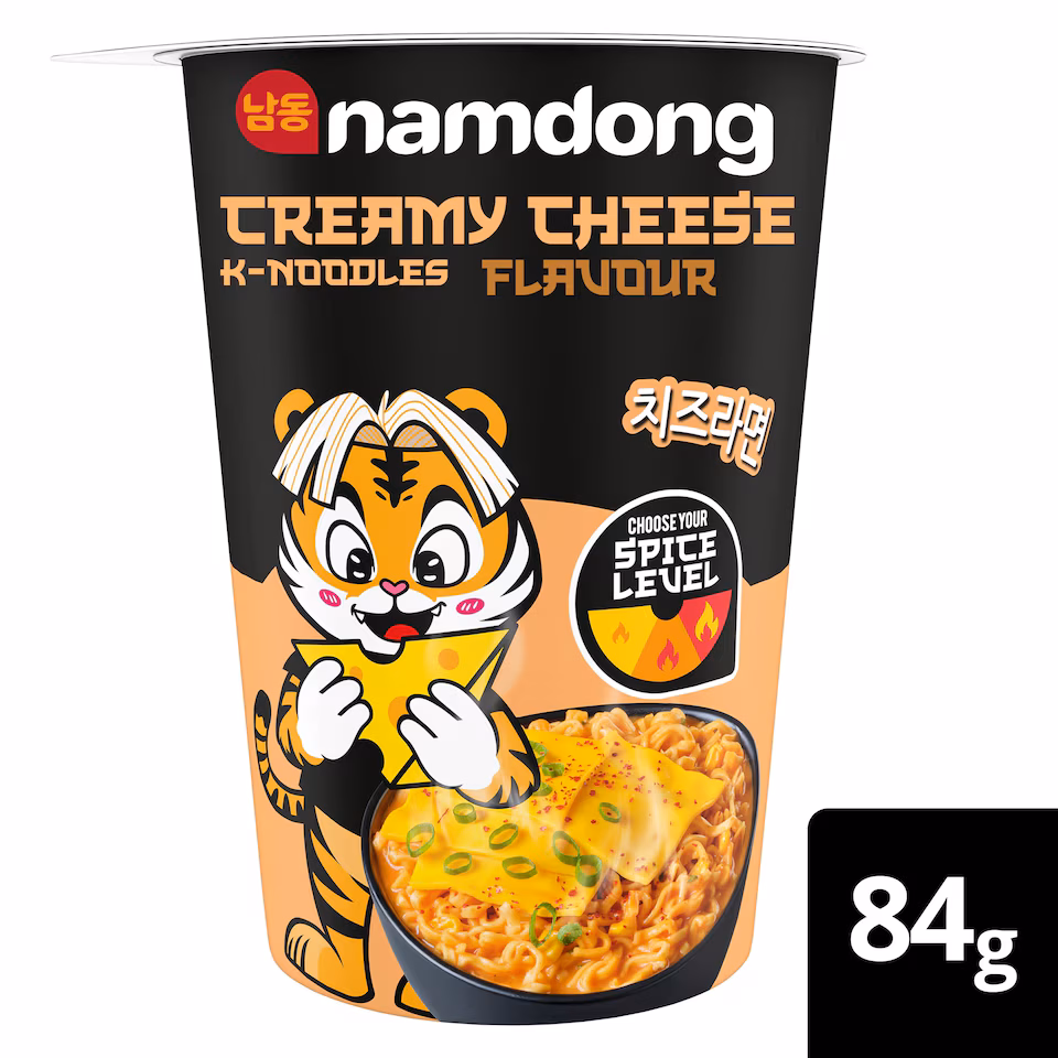 Namdong Creamy Cheese Flavour Instant K-Noodles 84g