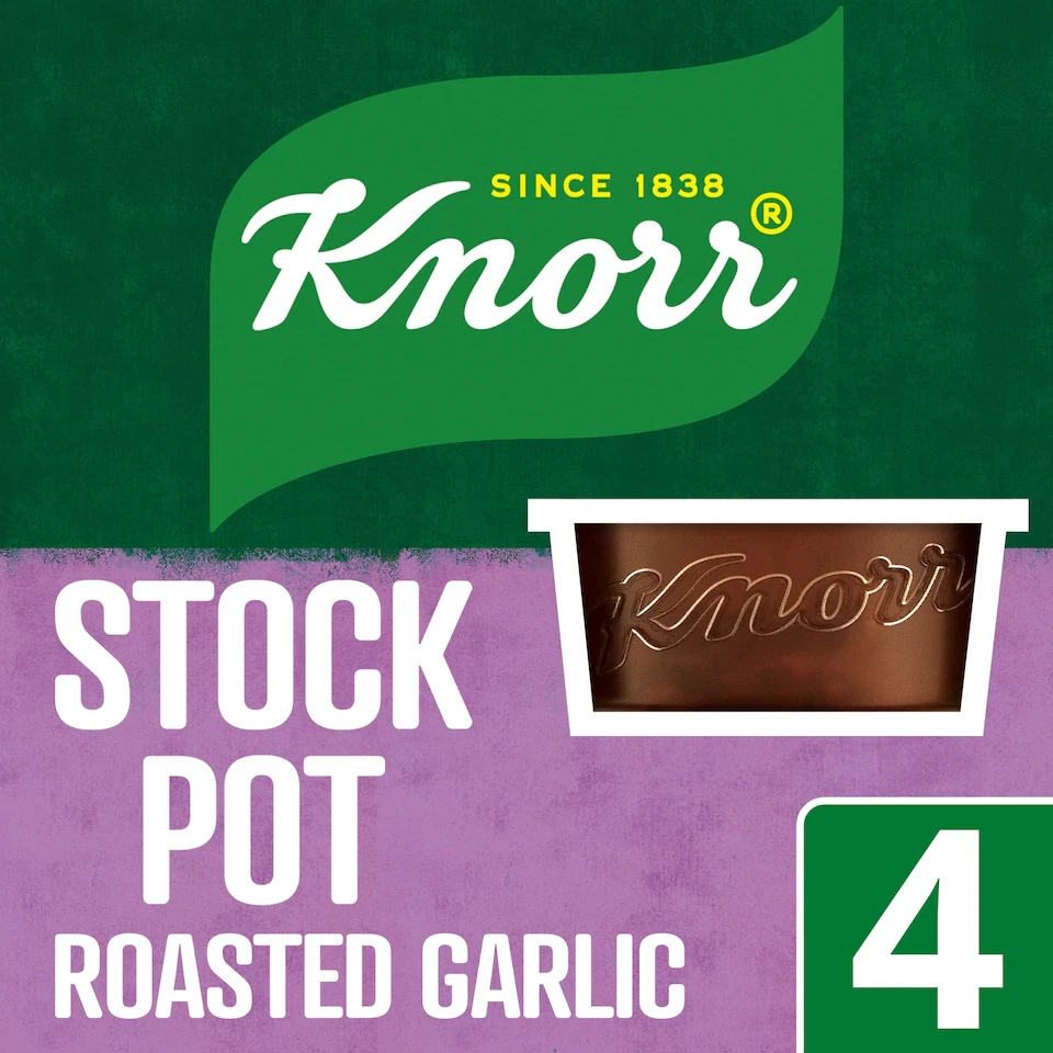 Knorr Roasted Garlic Stock Pot 4x28g
