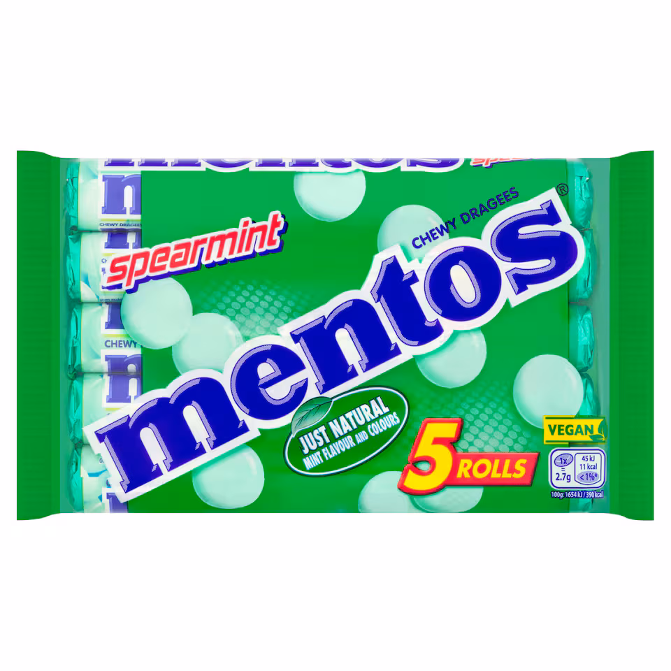 Mentos Spearmint 5 Pack 190G