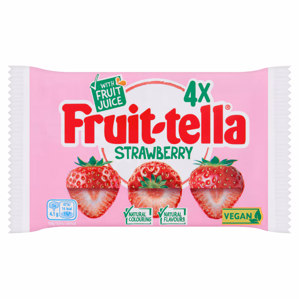 Fruittella Strawberry Vegan 4 x 41g