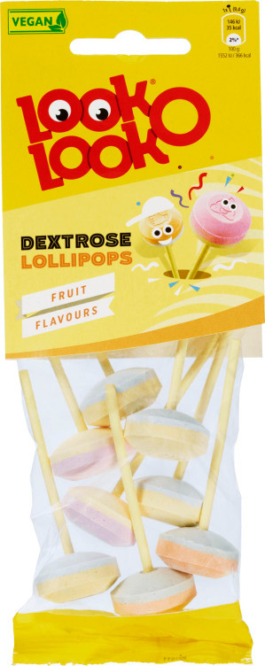 Lollipops Dextrose 70g Look-O-Look