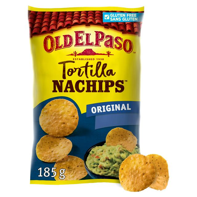 Old El Paso Mexican Gluten Free Crunchy Nacho Chips 185g