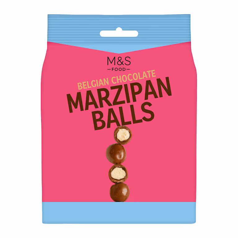 M&S Belgian Chocolate Marzipan Balls