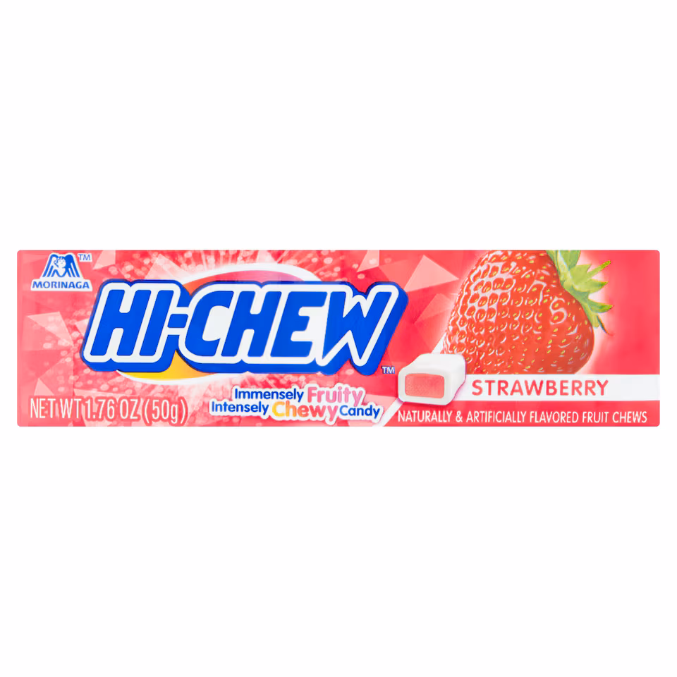 Hi-Chew Strawberry Flavoured Chewy Sweets 50g