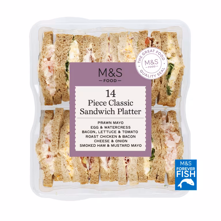 M&S 14 Piece Classic Sandwich Platter