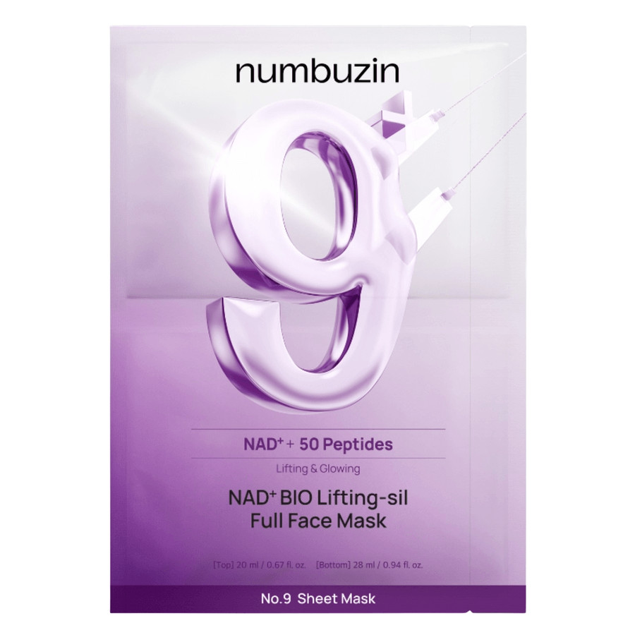 Numbuzin No. 9 NAD Bio Lifting-sil Full Face Sheet Mask 1pcs