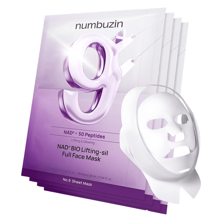 Numbuzin No.9 NAD Bio Lifting Full Cover Facial Mask 4pcs